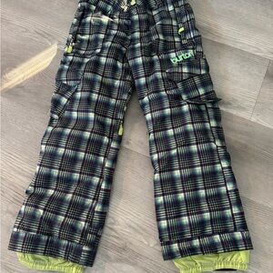 Burton Multicolor Plaid Snow Pants